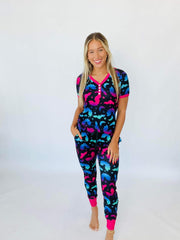 PREORDER: Halloween Short Sleeve Pajama Set In Three Colors