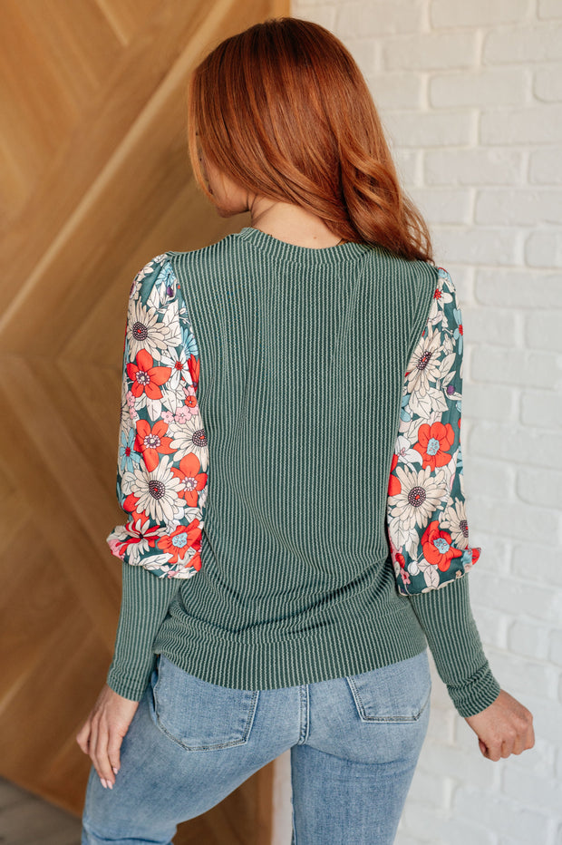 Better Than Usual Floral Detail Top