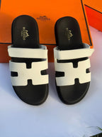 Men’s Contour Leather Sandals White