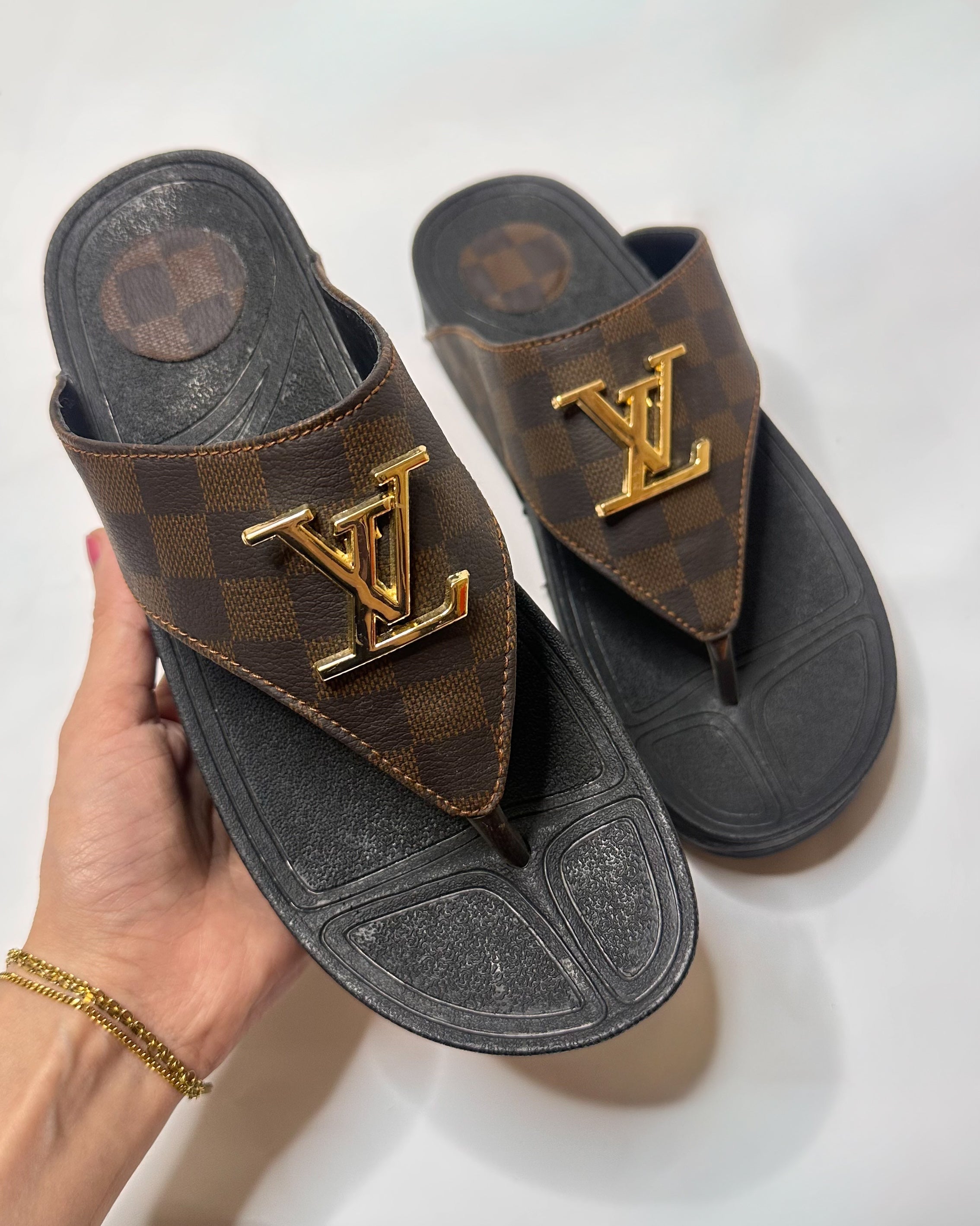 Louis Vuitton Flip Flop Brown Sandal