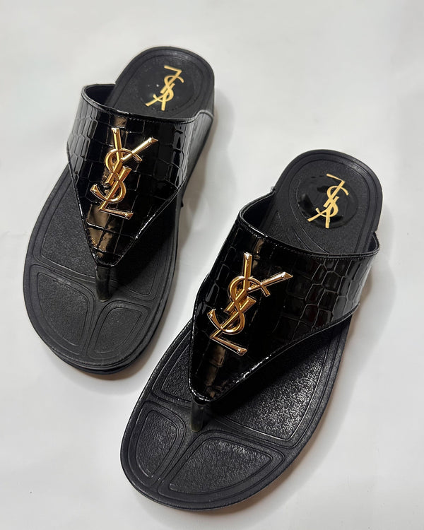 Louis Vuitton Flip Flop Black Sandal