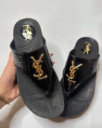 Louis Vuitton Flip Flop Black Sandal