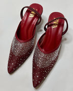 ZARA Slingback Red Pumps