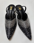 ZARA Slingback Black Pumps