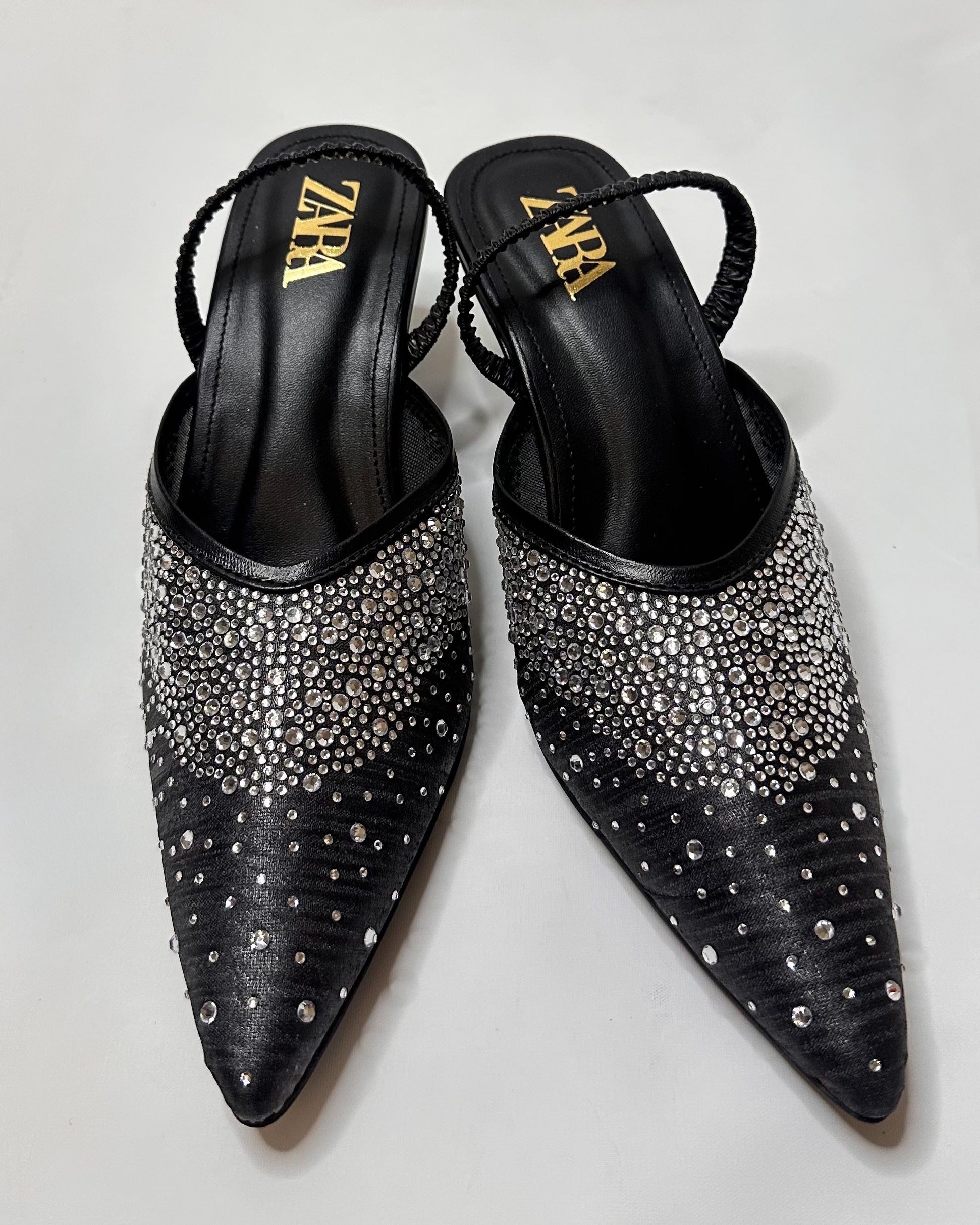 ZARA Slingback Black Pumps