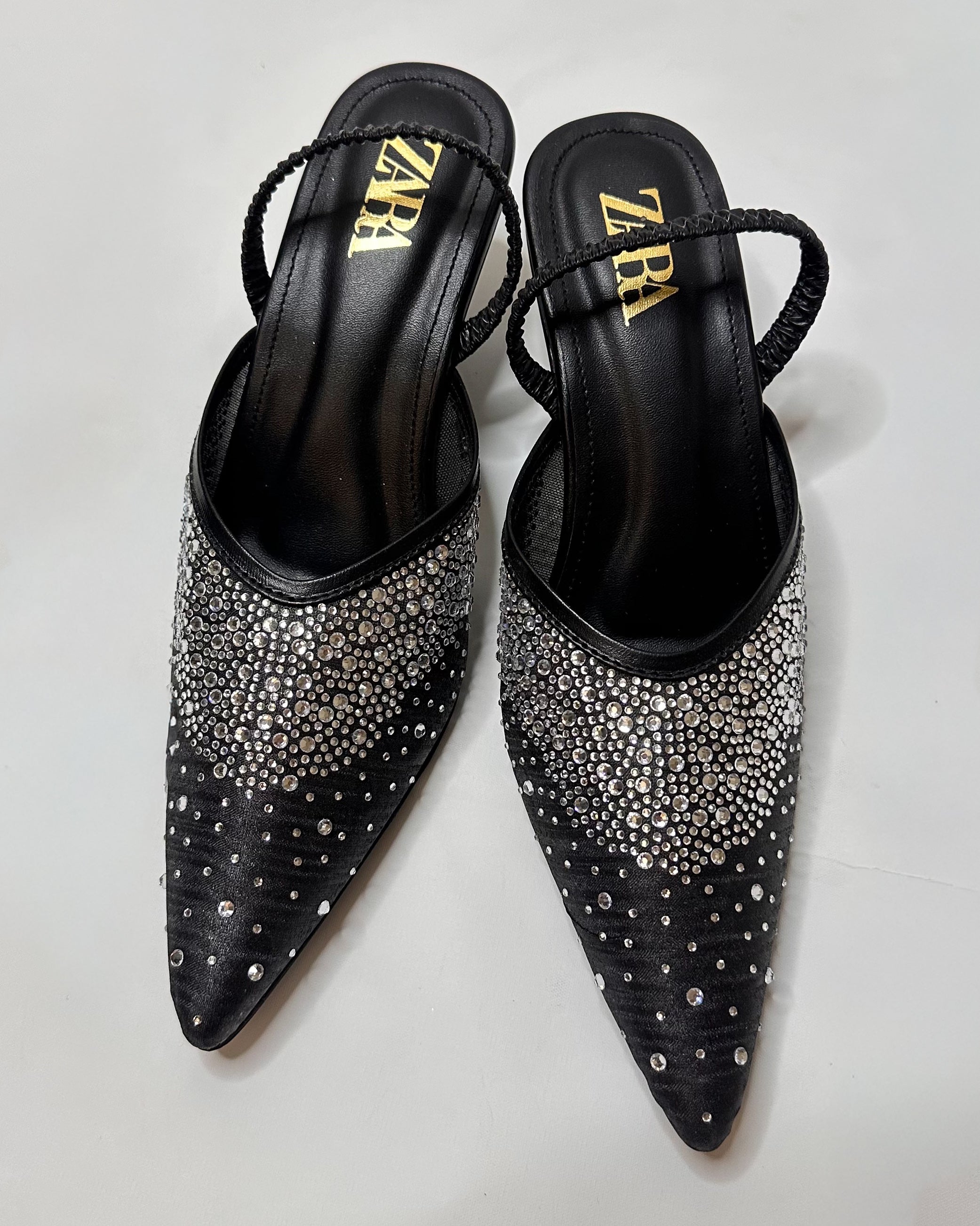 ZARA Slingback Black Pumps
