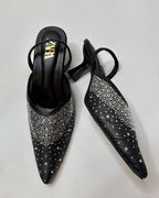 ZARA Slingback Black Pumps