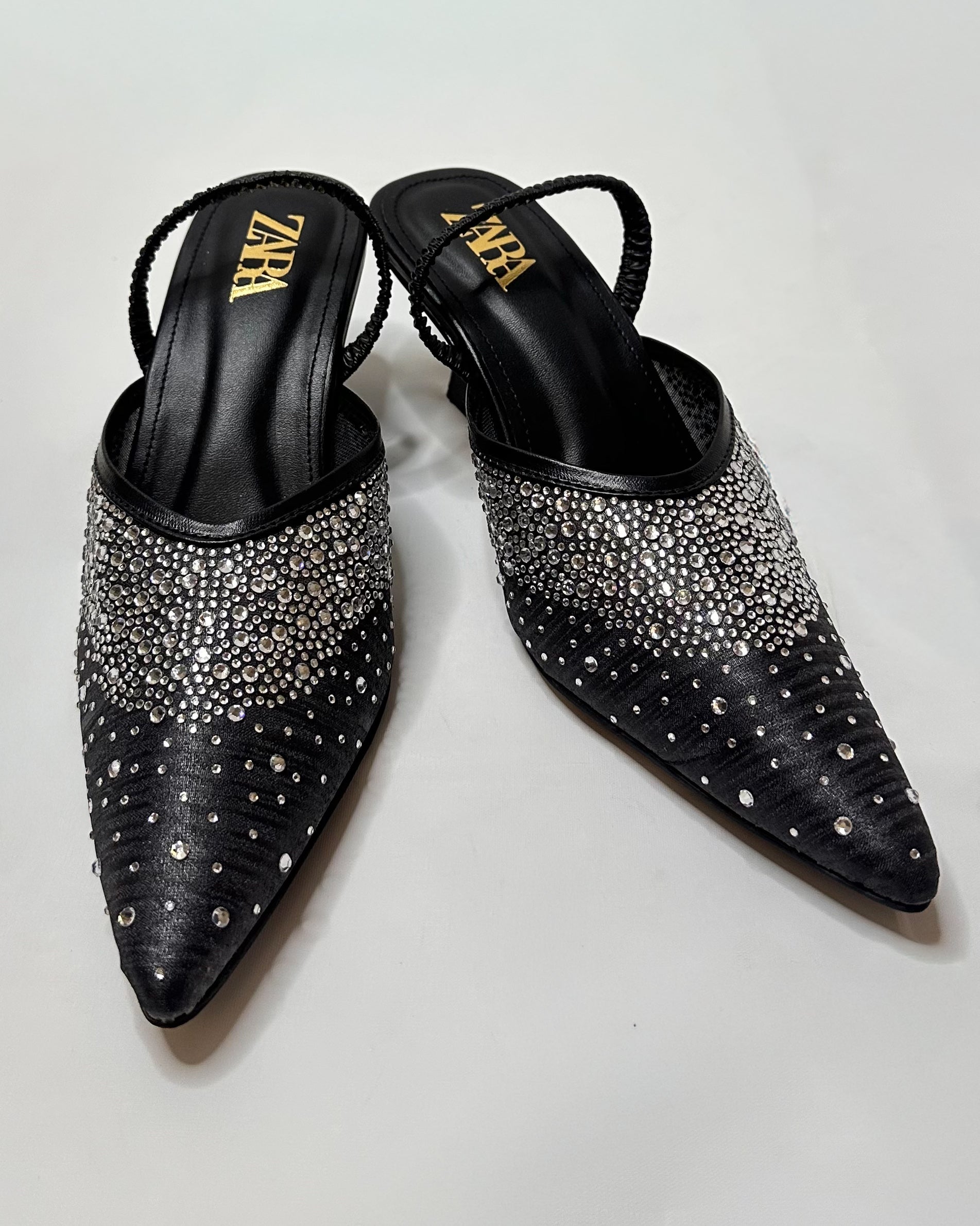 ZARA Slingback Black Pumps