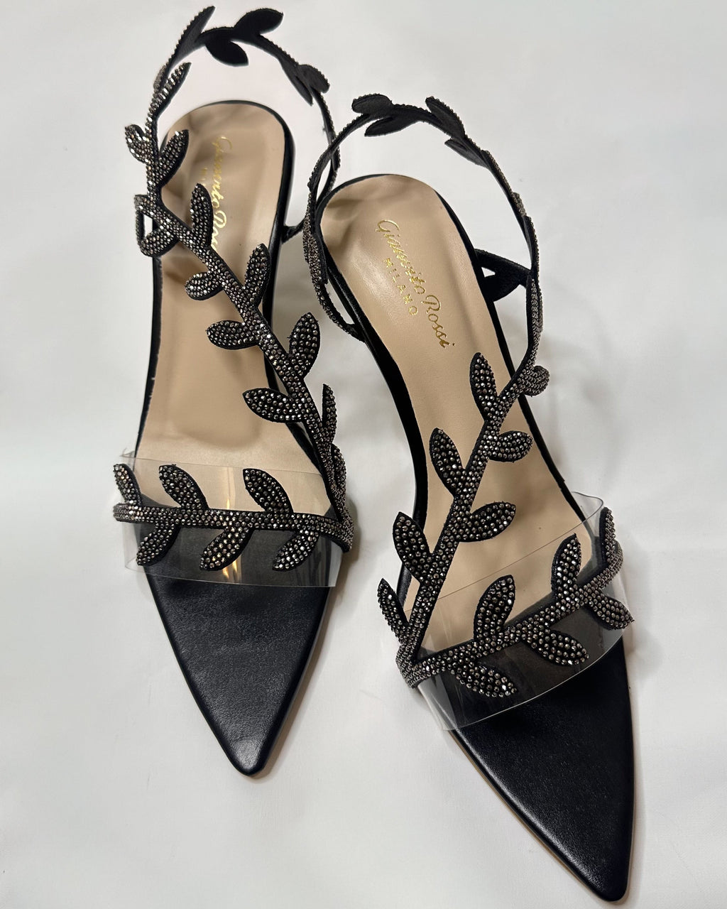 Gianvito Rossi Flavia Slingback Black Sandals