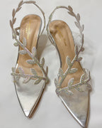 Gianvito Rossi Flavia Slingback Silver Sandals