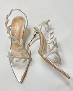 Gianvito Rossi Flavia Slingback Silver Sandals