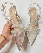 Gianvito Rossi Flavia Slingback Silver Sandals