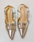 Valentino Garavani VLogo Signature 80mm Slingback Pumps