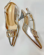 Valentino Garavani VLogo Signature 80mm Slingback Pumps