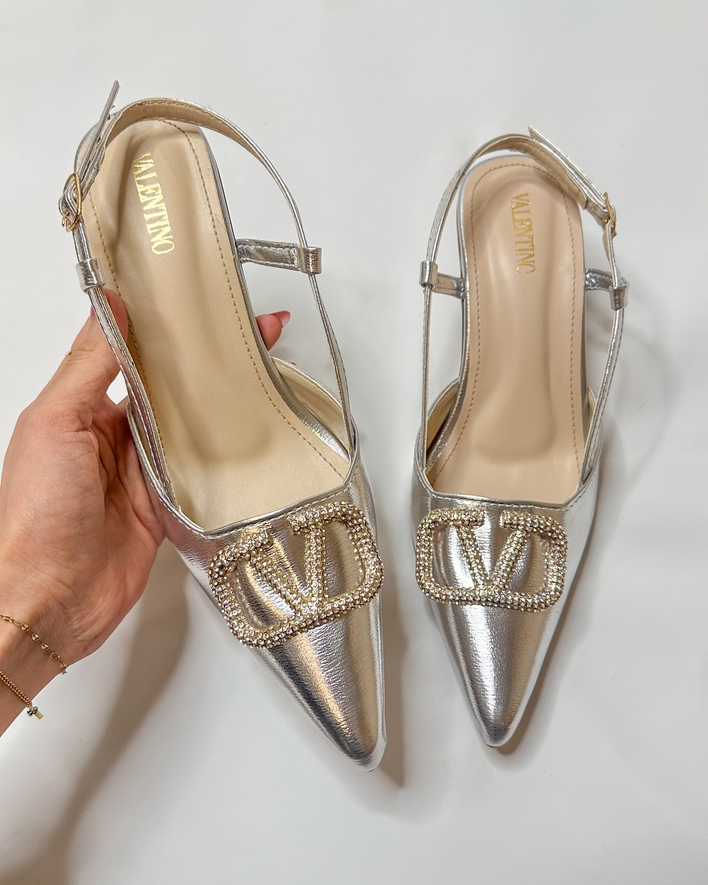 Valentino Garavani VLogo Signature 80mm Slingback Pumps
