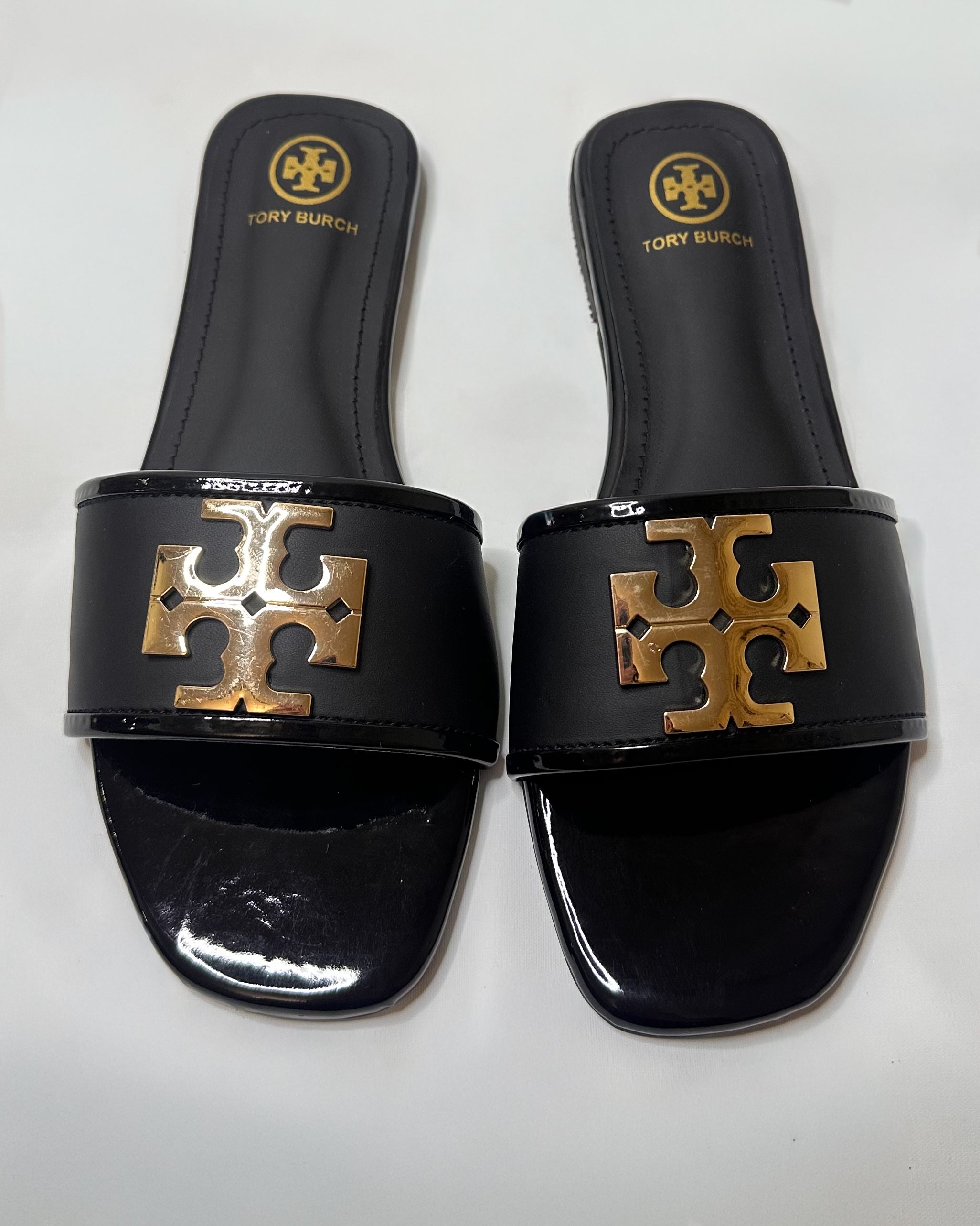 Tory Burch Eleanor Black Slides
