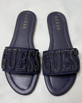 Guess Havas Denim Navy Slide Sandals
