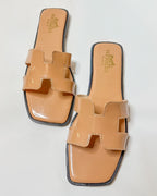 Hermès Oran Beige Flats