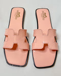 Hermès Oran Pink Flats