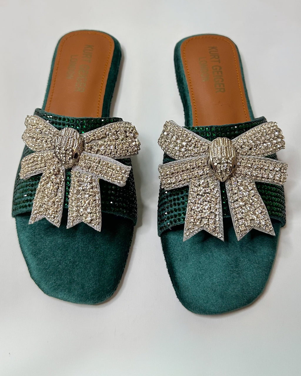 Kurt Geiger Roon Bow Mules Slippers