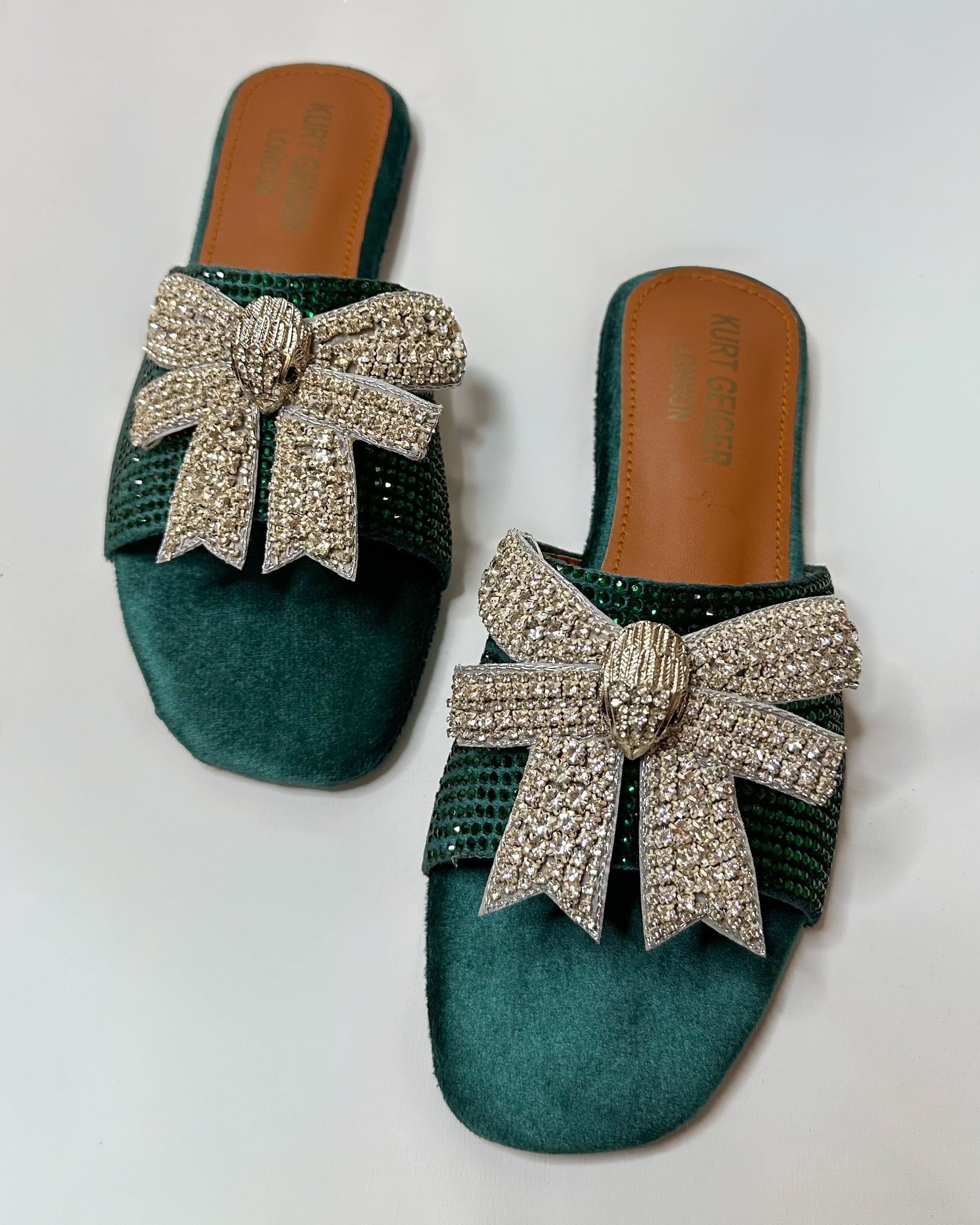 Kurt Geiger Roon Bow Mules Slippers