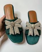 Kurt Geiger Roon Bow Mules Slippers