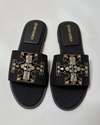 Tory Burch Everly Slides Black