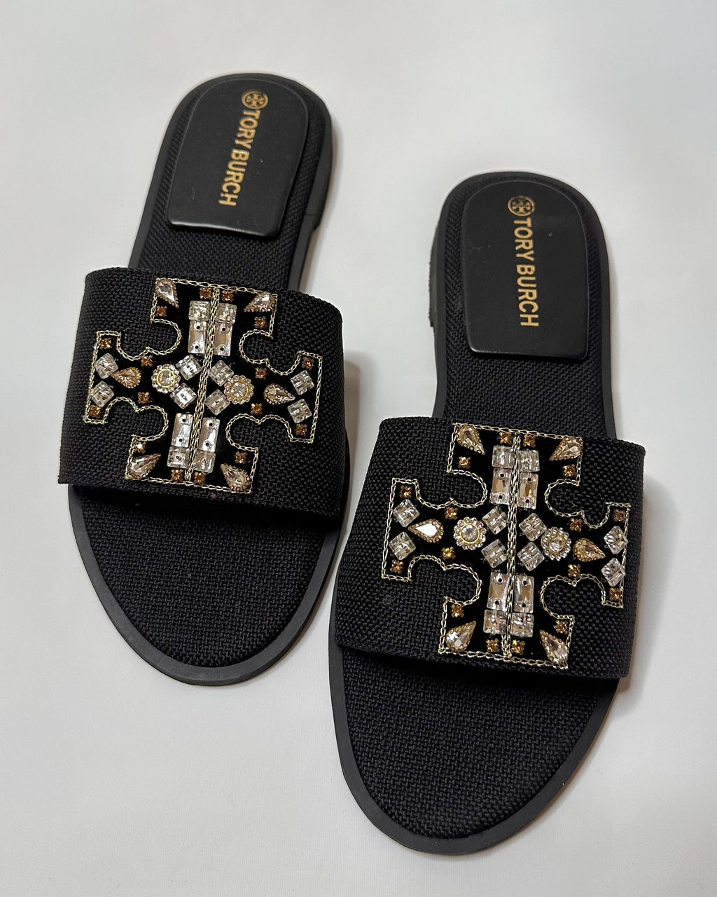 Tory Burch Everly Slides Black
