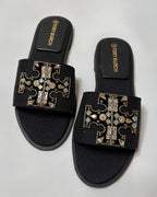 Tory Burch Everly Slides Black