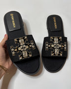 Tory Burch Everly Slides Black
