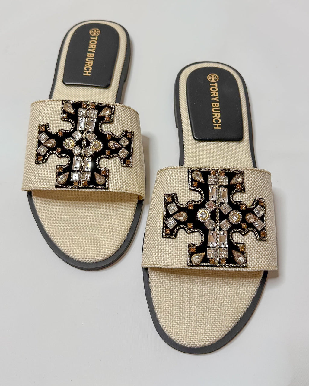 Tory Burch Everly Slides White